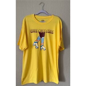 Glide With Pride Tee XL Yellow LBGTQ